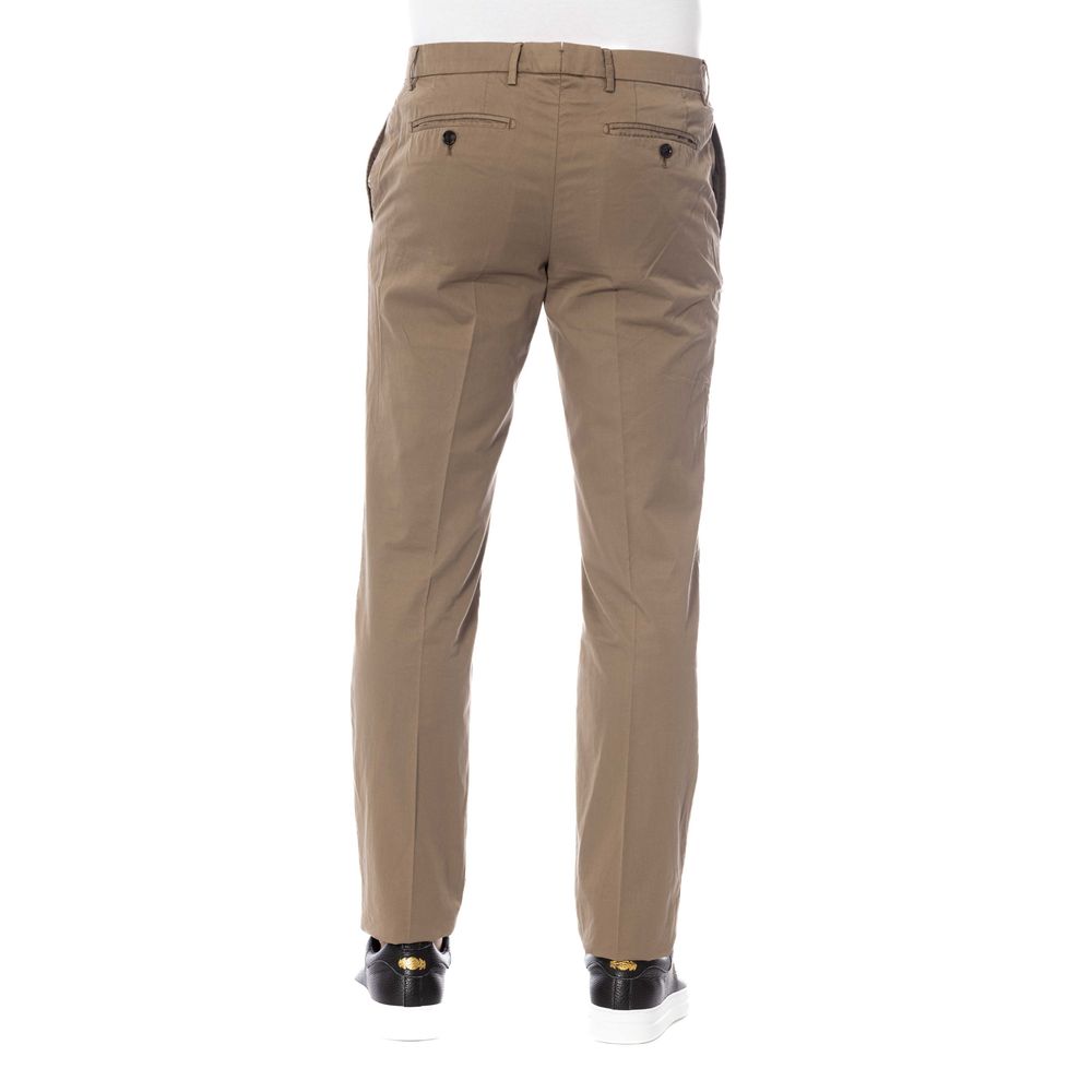 Trussardi Men's Brown Cotton Trousers