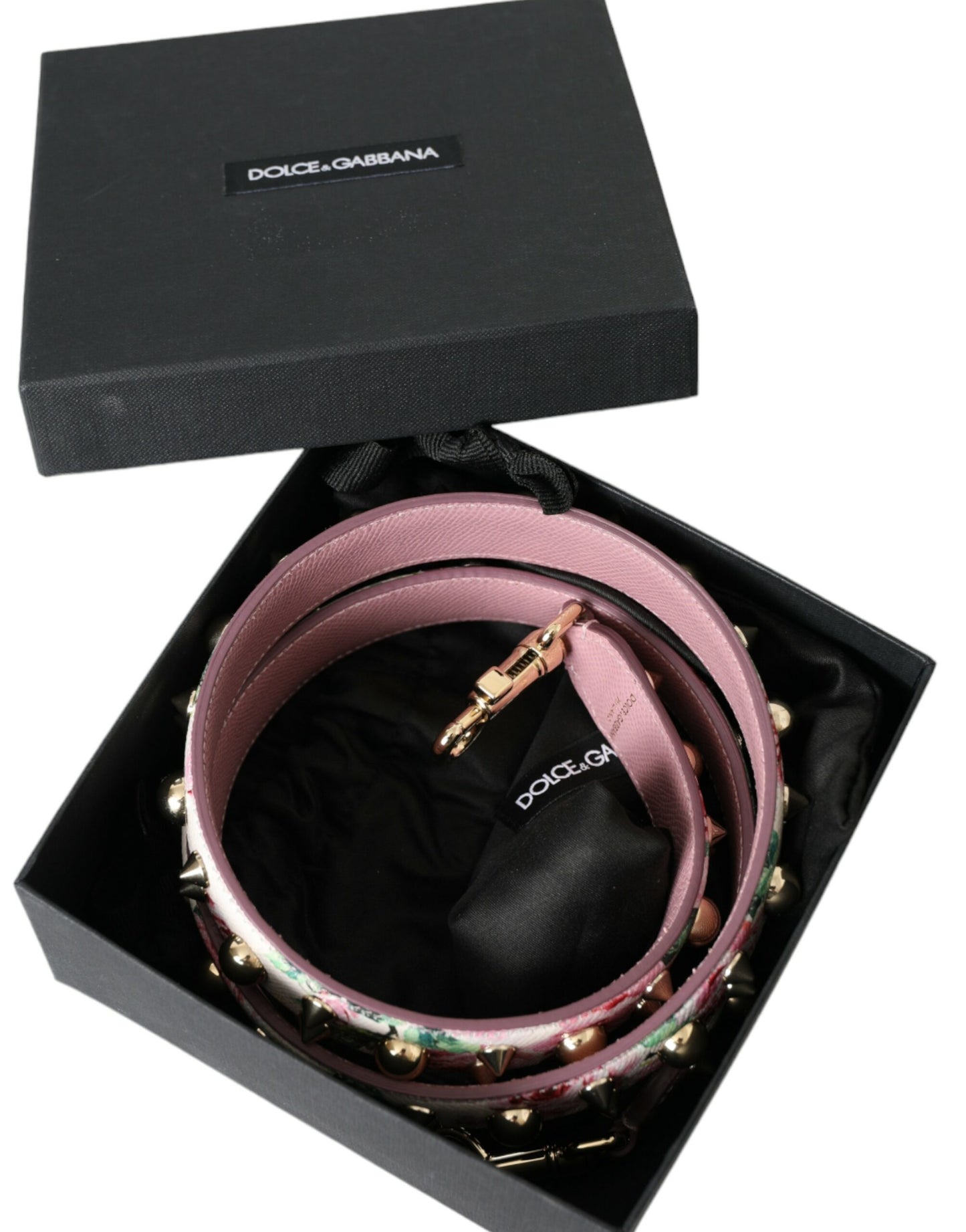 Shoulder Strap from Dolce & Gabbana for unisex in calf leather multicolor, pink, floral & signature features an on trend design from the Calf Leather Shoulder Strap collection, highlighting a premium look.