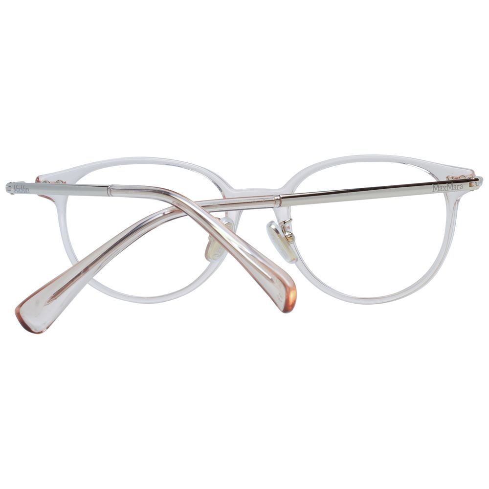 Eyeglasses Frames by Max Mara for women in and pink showcases an refined full-frame frame design featuring a sophisticated rose coloured frame for an refined and refined aesthetic.