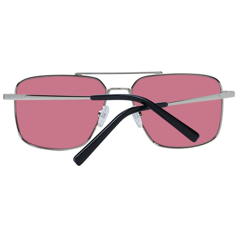 Sunglasses by Serengeti for men in metal silver features a sumptuous silhouette, showcasing a sumptuous aviator full-rim frame design in silver coloured frame with high-performance photochromatic lens.