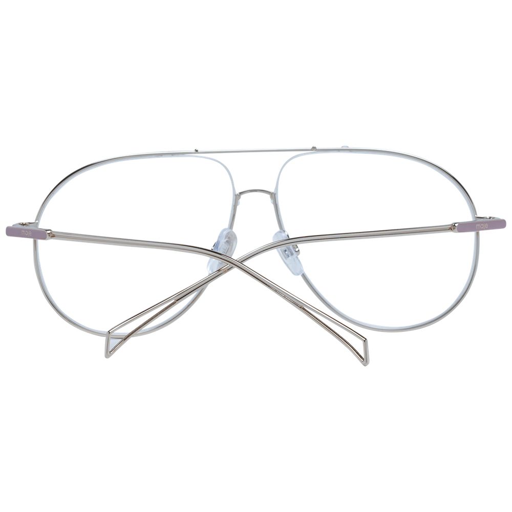 Eyeglasses Frames by Maje for women in rubber and gold & silver showcases an refined full-frame frame design featuring a sophisticated gold coloured frame for an refined and refined aesthetic.