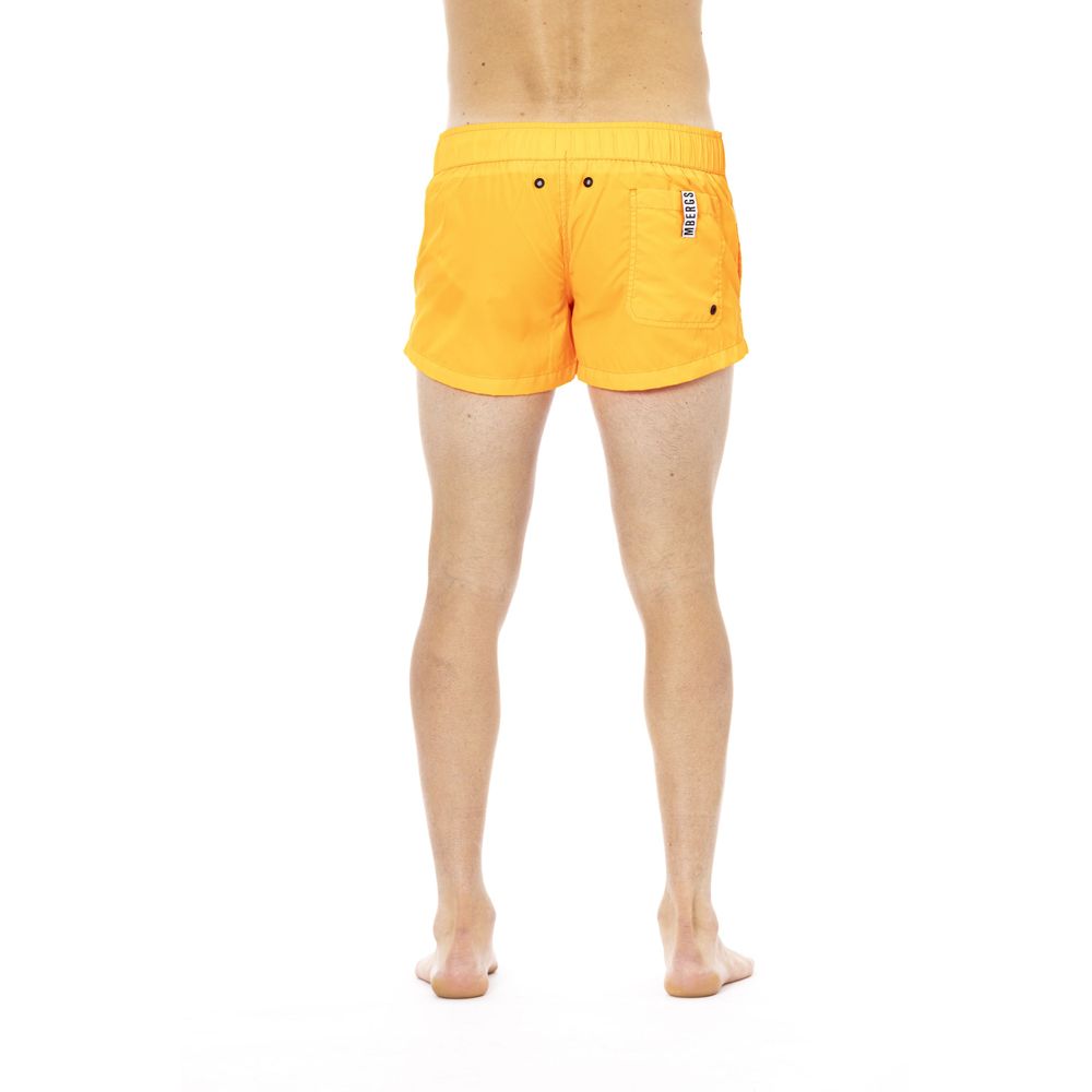 Bikkembergs Orange Polyamide Men Swimwear Short
