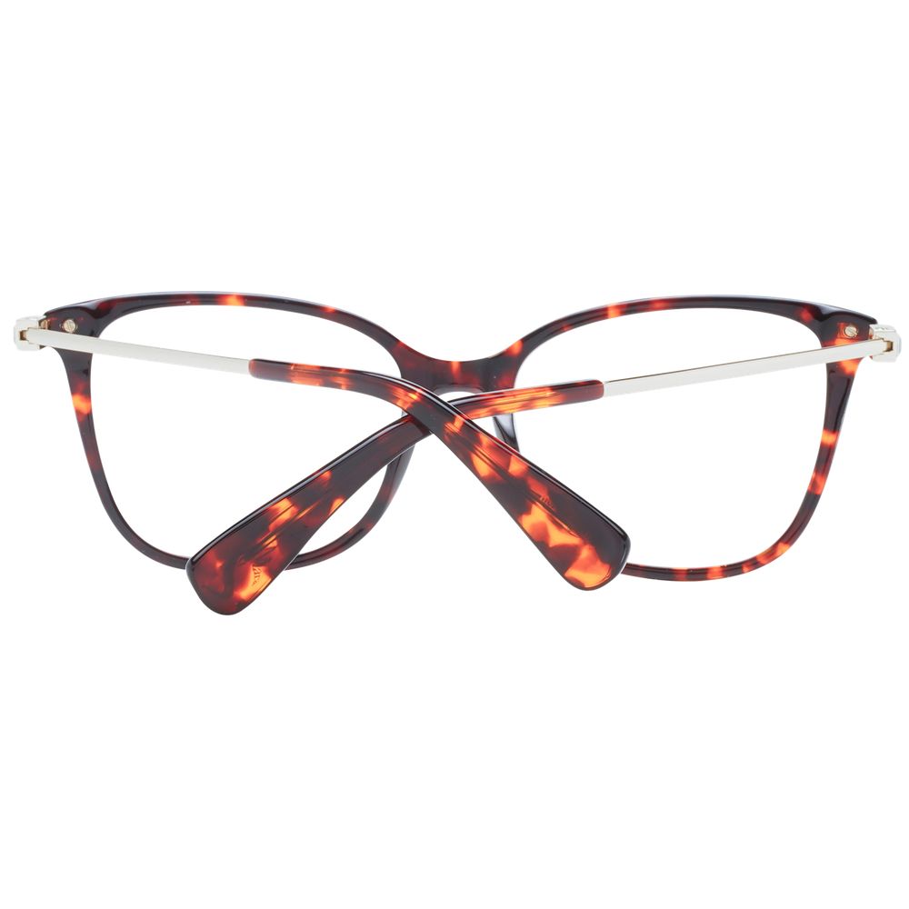 Eyeglasses Frames by Max Mara for women in plastic brown features a refined silhouette, showcasing a refined brown coloured frame and full-frame frame design for a sophisticated, premium look.