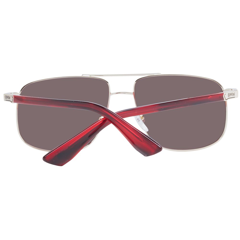 BMW Aviator Mirrored Dark-Tint Metal Sunglasses - Rose Gold
