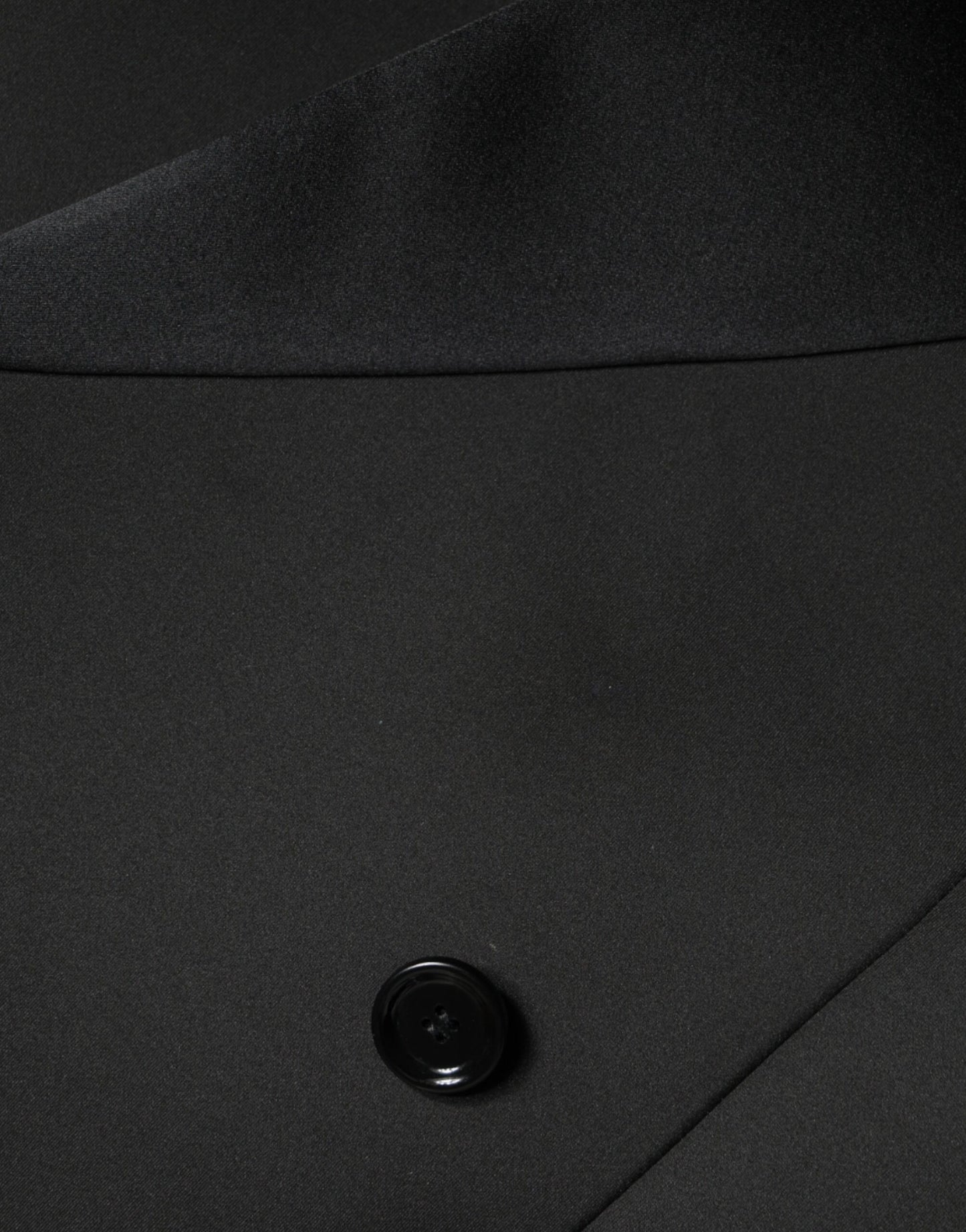 Dolce & Gabbana Women's Black Polyester Double Breasted Coat Jacket