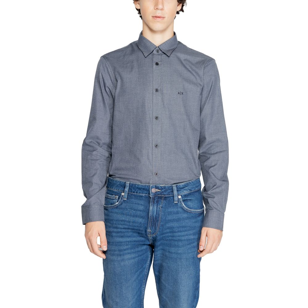 Armani Exchange Men's Cotton Shirt - Blue