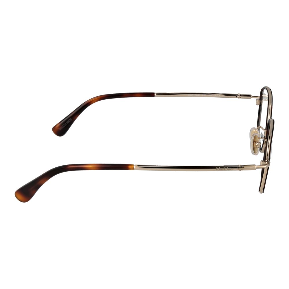 Eyeglasses Frames by Max Mara for women in brown features a refined silhouette, showcasing a refined brown coloured frame and full-frame frame design for a sophisticated, premium look.