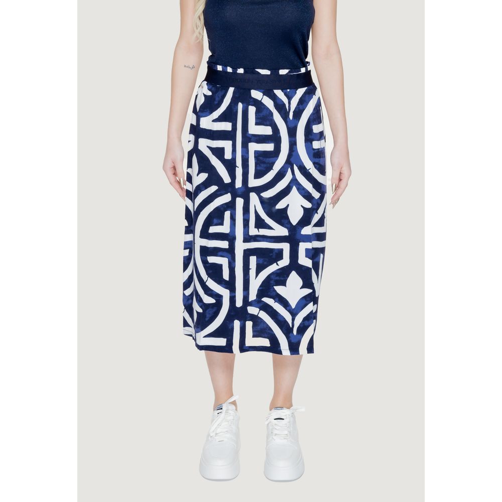 Street One Women's Viscose Skirt - Blue