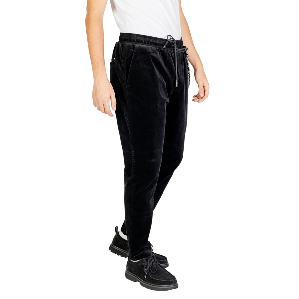 Gianni Lupo Men's Stretch Cotton Jeans - Black