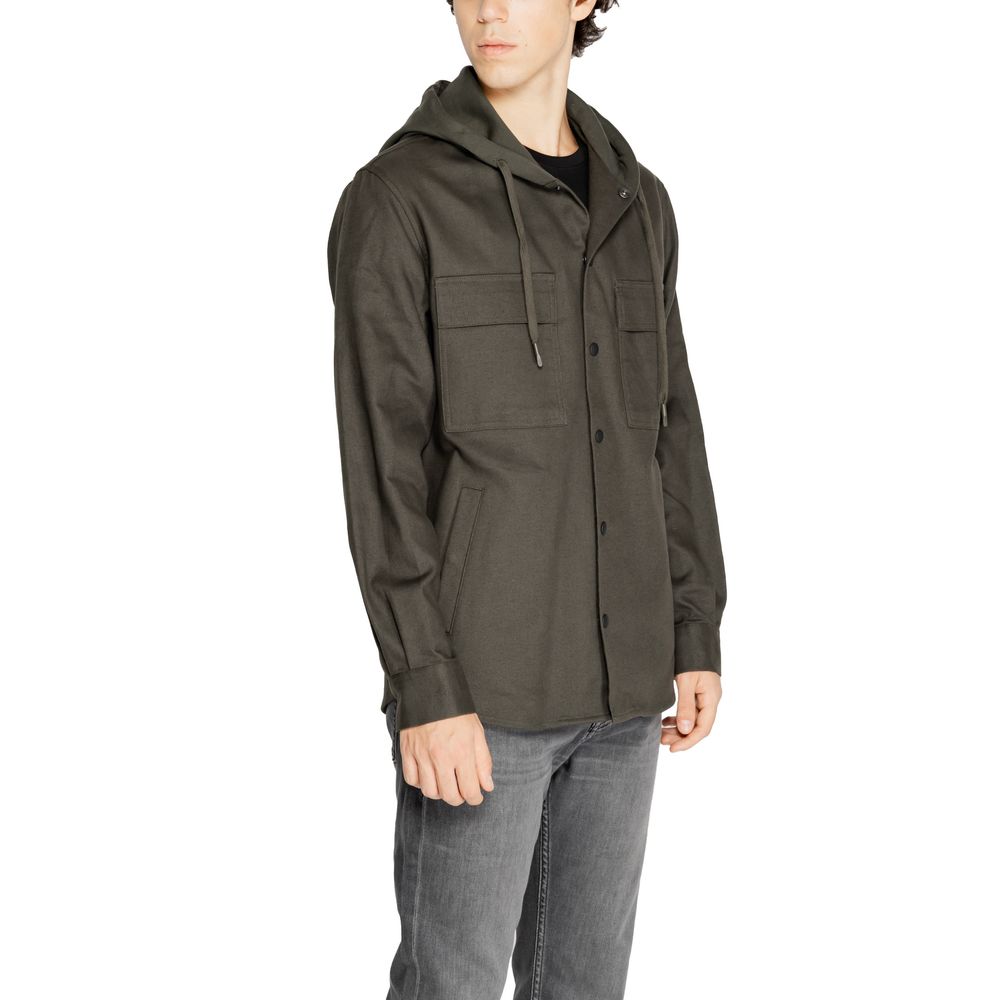 Antony Morato Men's Cotton Shirt - Green