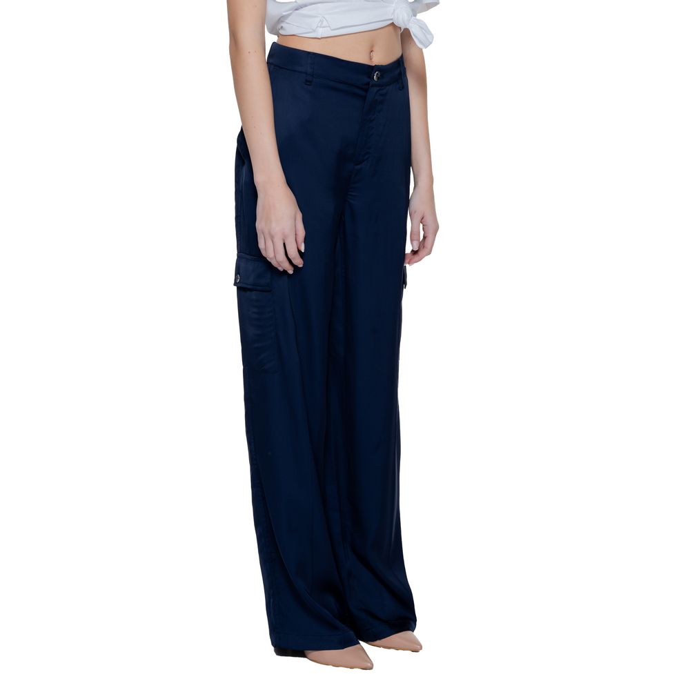 Street One Blue Viscose Palazzo Pants