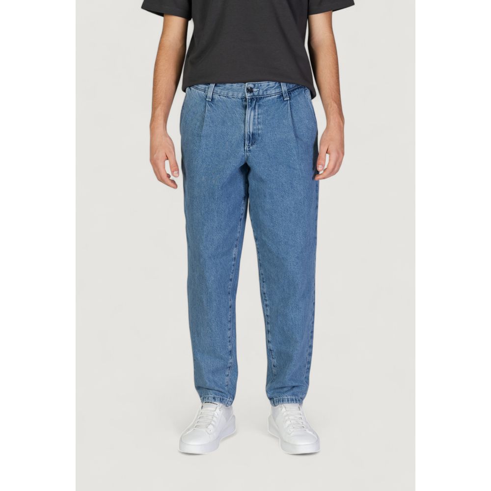 Jack Jones Men's Regular Fit Cotton Jeans - Blue