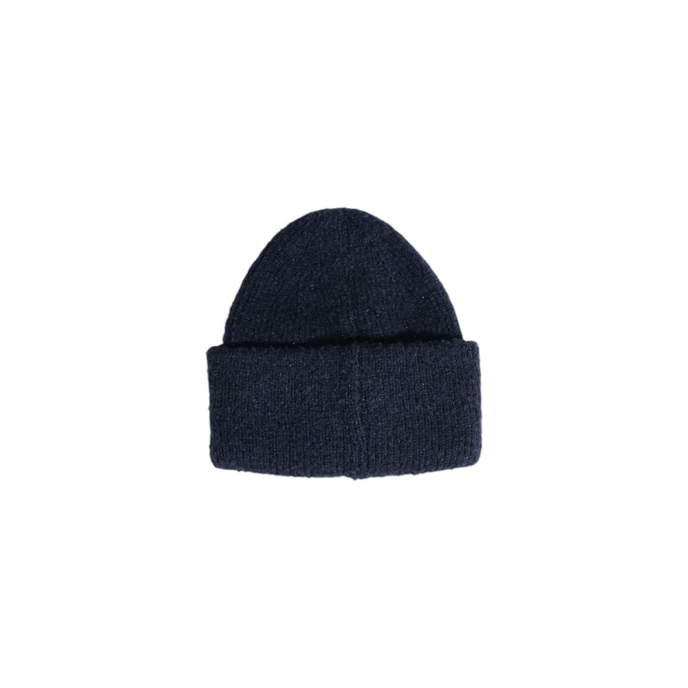 Hooded Hat by Pieces for women in lurex & polyester blue features a ethereal silhouette, showcasing the ethereal design of this Lurex & Polyester Hooded Hat for a sophisticated, premium look.