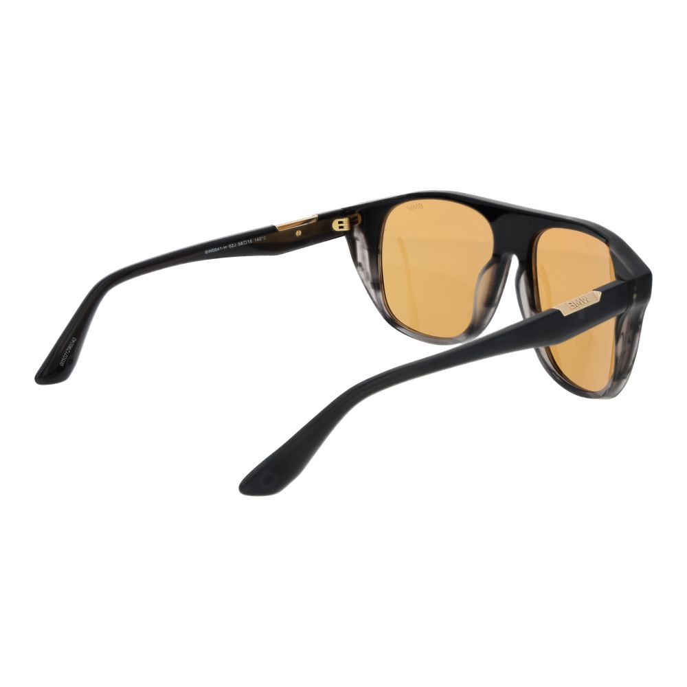 BMW Aviator Non-Polarized Medium-Tint Acetate Sunglasses - Black