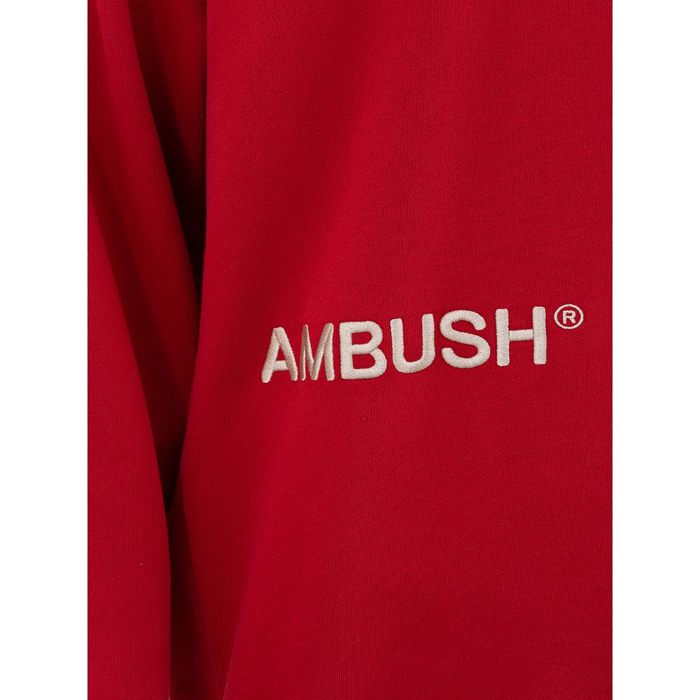 Sweater by Ambush for men in cotton red showcases a downtown chic silhouette, artfully finished with a downtown chic and for a sophisticated, high-end look.