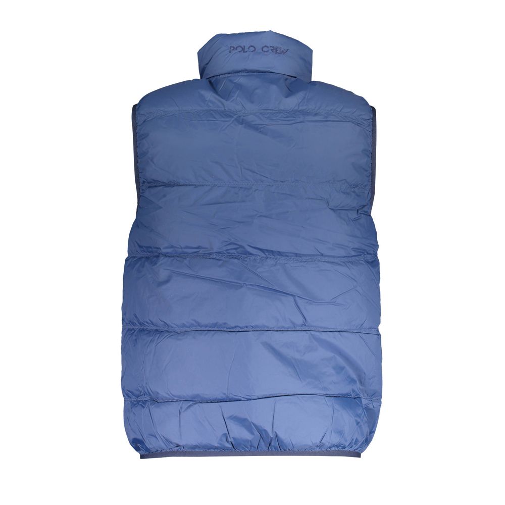 Vest by La Martina for men in polyamide blue features an contemporary silhouette, showcasing refined pockets and a contemporary for a sophisticated layered look.