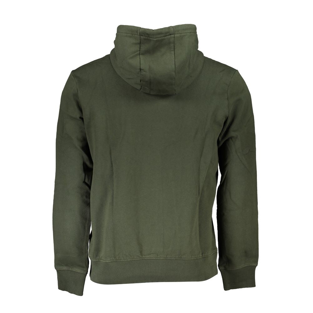 Hooded Sweatshirt by Napapijri for men in cotton polyester green features an enviable silhouette, showcasing a premium and refined for a truly enviable finish.