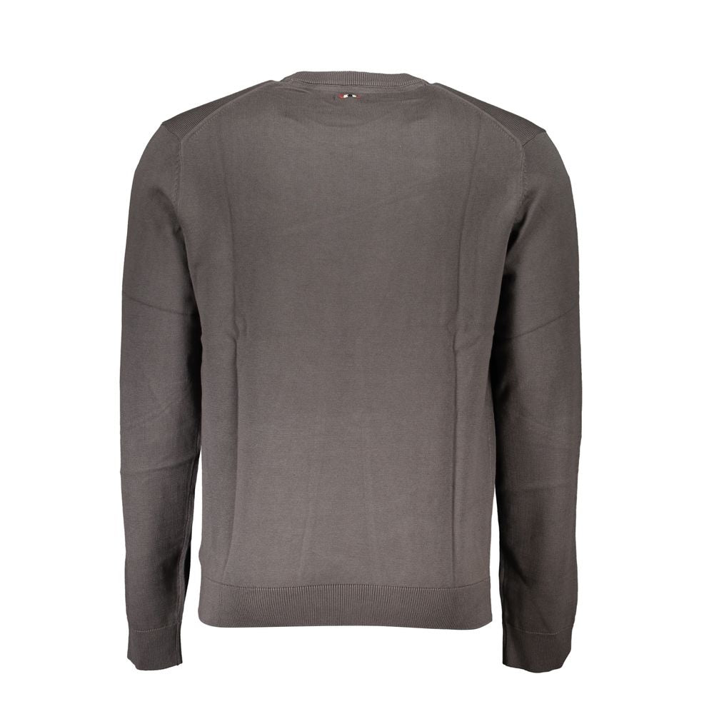 Sweater by Napapijri for men in cotton gray showcases an masterful silhouette, artfully detailed with a masterful and for a sophisticated, premium finish.