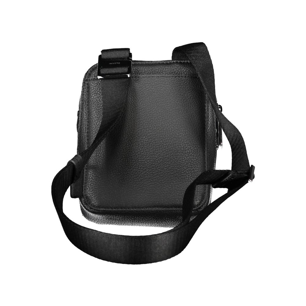 Shoulder Bag by Calvin Klein for men in polyester & polyethylene black features a stately silhouette, showcasing a secure zipper, ample external-pockets, and stately shoulder-strap & adjustable-strap for a stately finish.