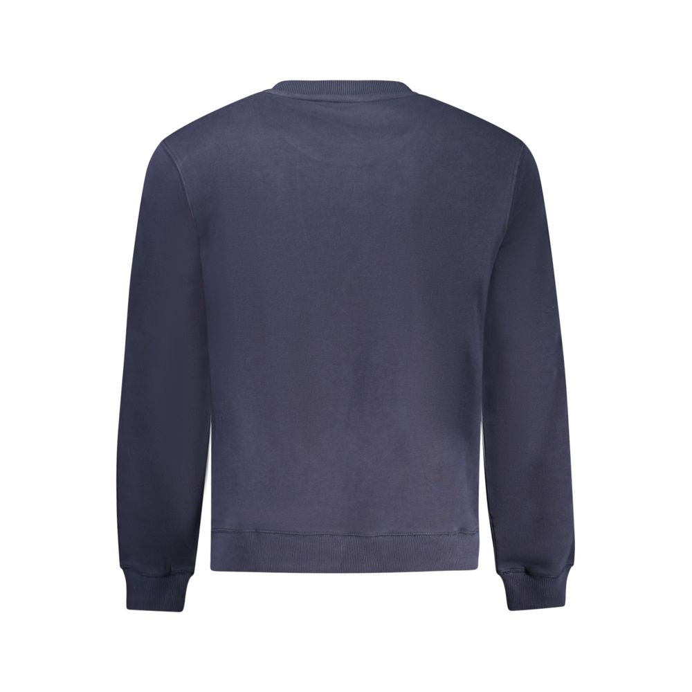 Sweatshirt by Napapijri for men in cotton blue & print showcases a slouchy chic silhouette, artfully detailed with a slouchy chic and for a slouchy chic finish.