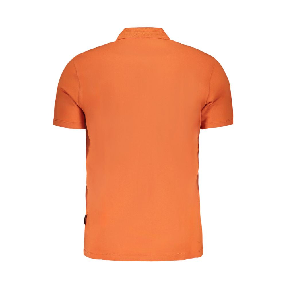 This Polo Shirt by Napapijri for men in cotton orange presents a flawless silhouette, showcasing flawless detailing and a refined for a truly flawless aesthetic.