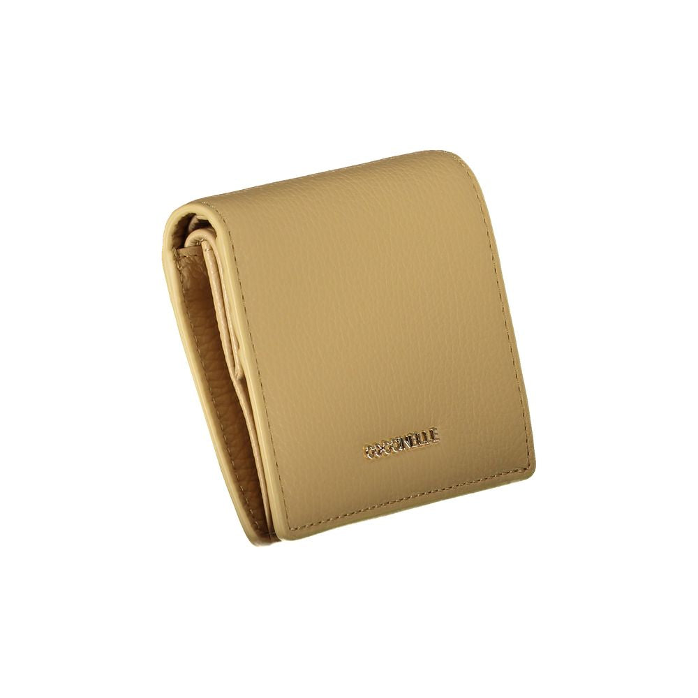 Wallet by Coccinelle for women in leather beige presents a architectural silhouette from the Leather Wallet collection, showcasing architectural coin-purse for a architectural finish.