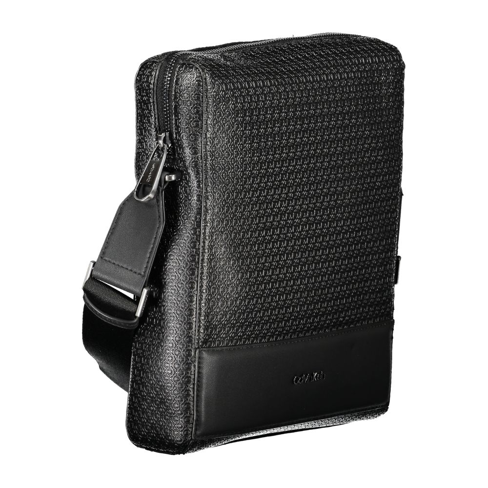 Shoulder Bag by Calvin Klein for men in polyester & polyethylene black features a effortless chic silhouette with a secure zipper, ample internal-pockets, and versatile shoulder-strap & adjustable-strap for a effortless chic finish.