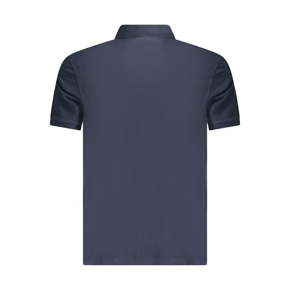 Polo Shirt by Timberland for men in cotton blue presents a sleek silhouette, featuring a refined and for a sleek finish.