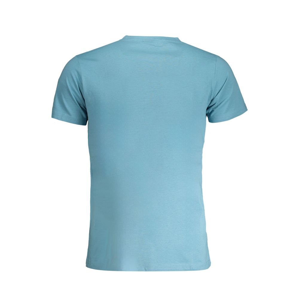 T-Shirt by Norway 1963 for men in cotton light-blue & print showcases a unassuming silhouette, artfully detailed with a refined and unassuming for a sophisticated, contemporary look.