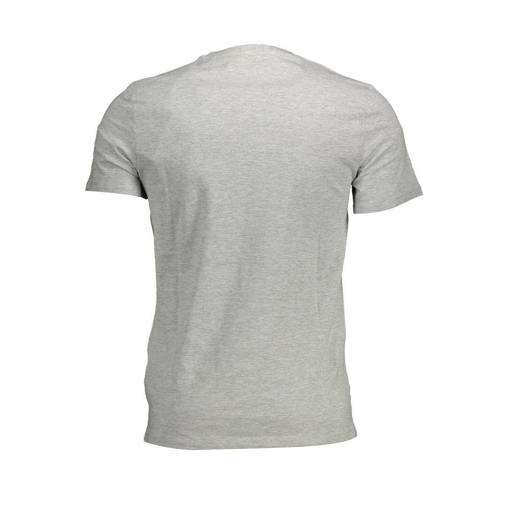 Guess Jeans Men's Slim Short-Sleeve V Neck Organic Cotton & Viscose T-Shirt - Brown Gray
