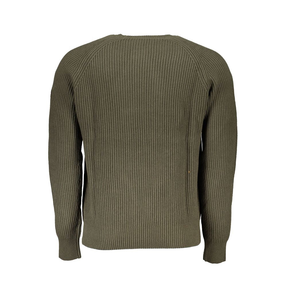 Sweater by North Sails for men in cotton green showcases a downtown chic silhouette, artfully finished with a downtown chic crew neckline and for a sophisticated, high-end look.