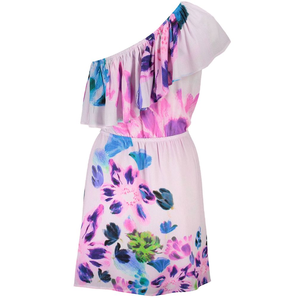 Dress by Desigual for women in viscose modacrylic pink features an magnificent silhouette, artfully detailed with a magnificent and that flows into an magnificent short.
