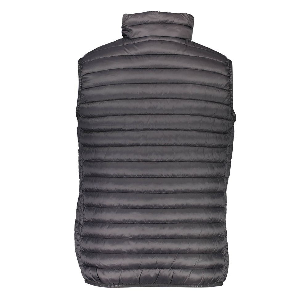 Vest by North Sails for men in polyamide black features a stylish silhouette, showcasing distinct pockets and a refined for a truly stylish finish.