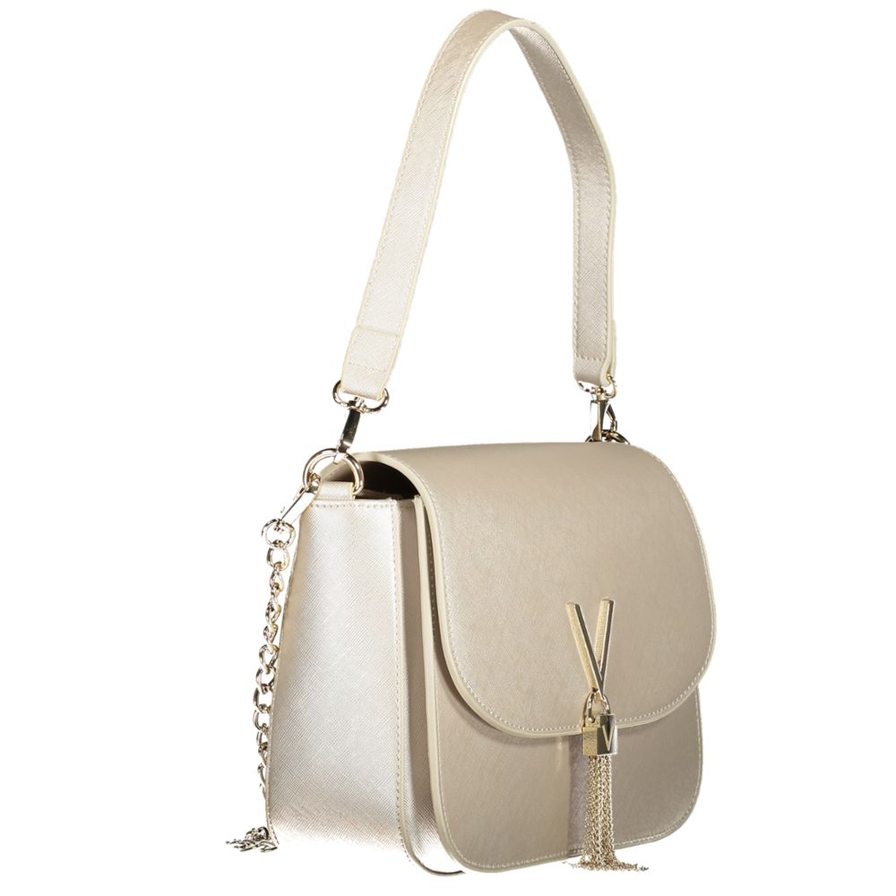 Crossbody Handbag by Mario Valentino for women in polyethylene gray features a signature silhouette, showcasing a secure zipper & magnetic and signature external-pockets, internal-pockets & cardholder with versatile crossbody-strap, shoulder-strap & handle for a sophisticated look.