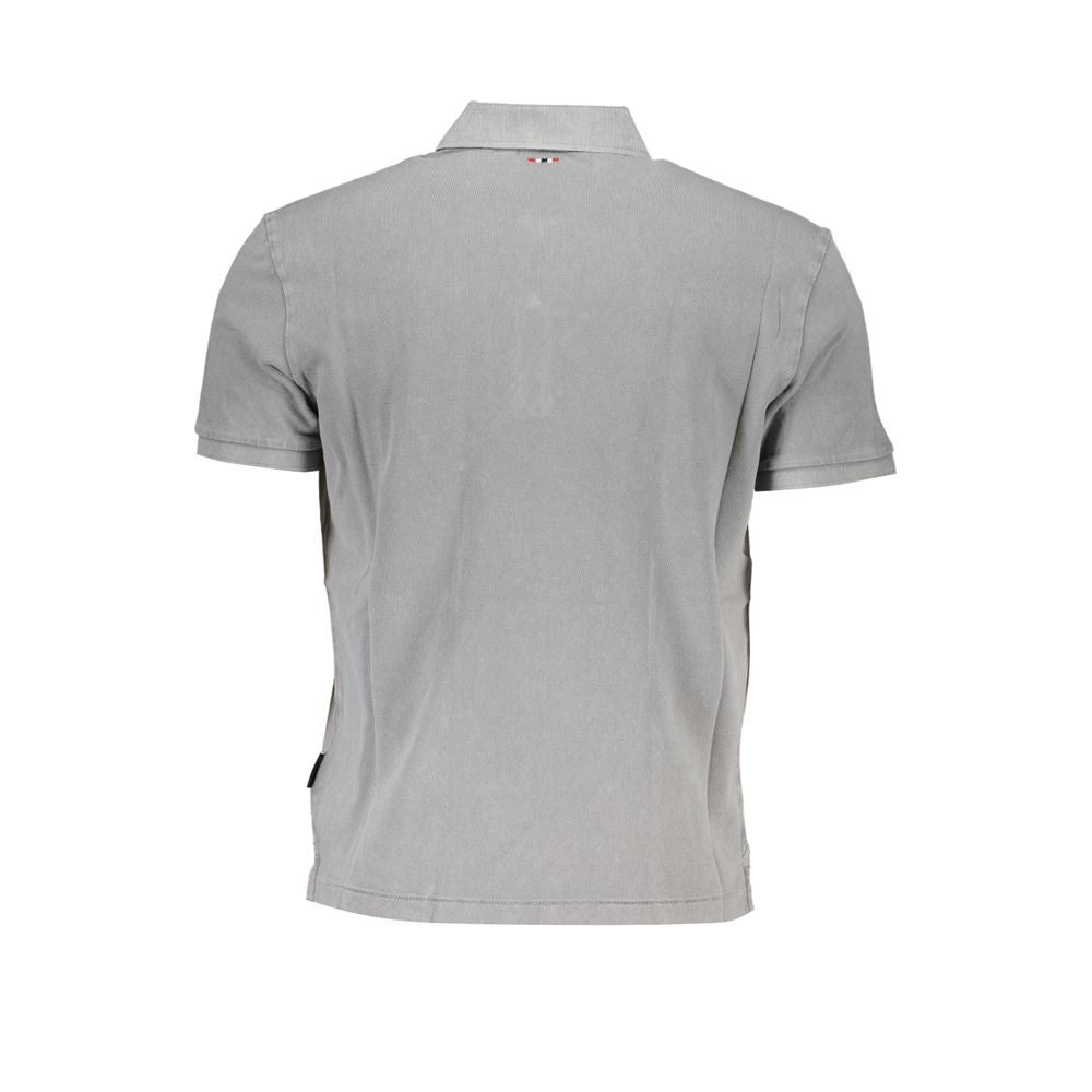 This Polo Shirt by Napapijri for men in cotton brown, gray & print presents a flawless silhouette, showcasing flawless detailing and a refined for a truly flawless aesthetic.