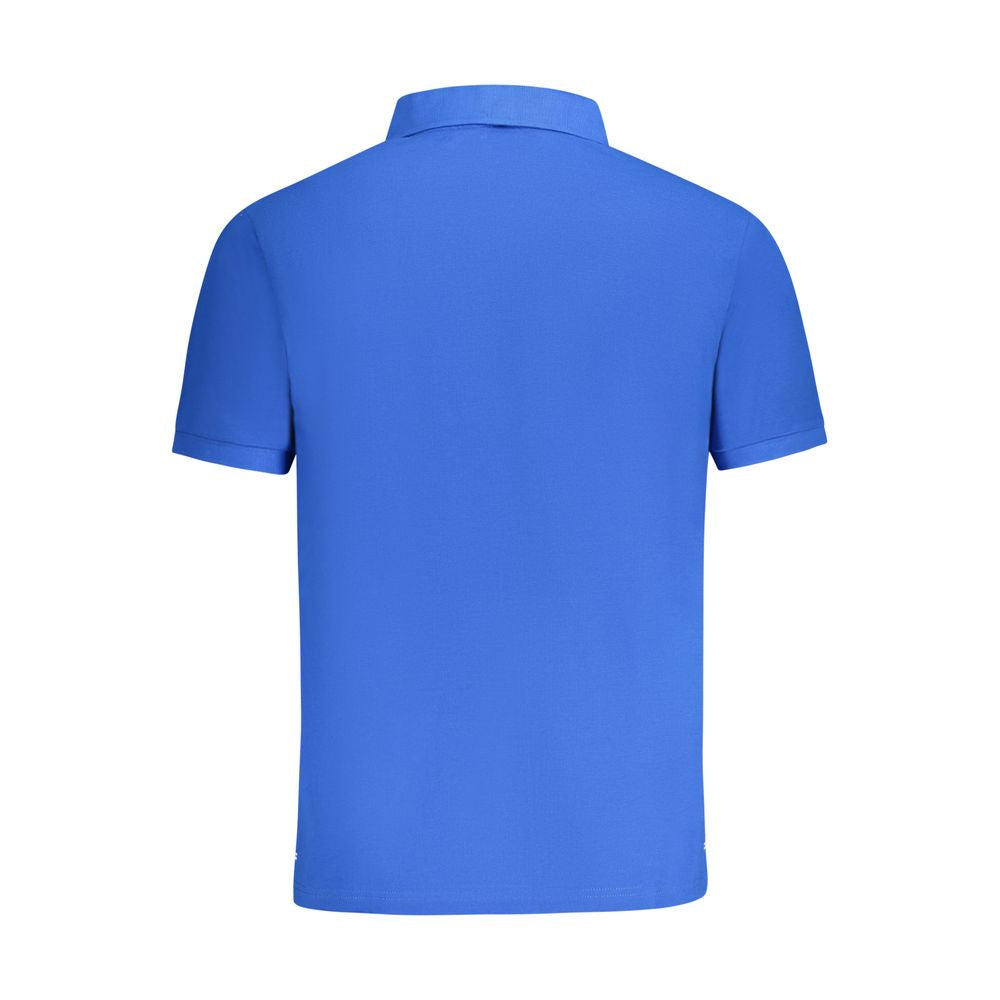 Polo Shirt by North Sails for men in cotton blue, signature & print presents a crisp silhouette, artfully detailed with a crisp and crisp .