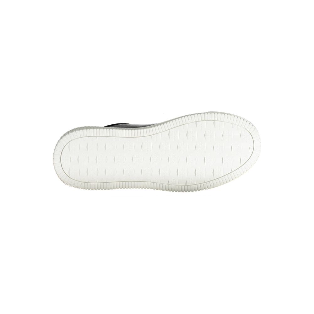 Athletic Sneakers by Calvin Klein for men in polyester polyethylene leather black, signature & print presents a sleek silhouette, perfectly capturing the athletic style essence of Men's Athletic Polyester Polyethylene Leather Sneakers with its sleek design and premium finish.