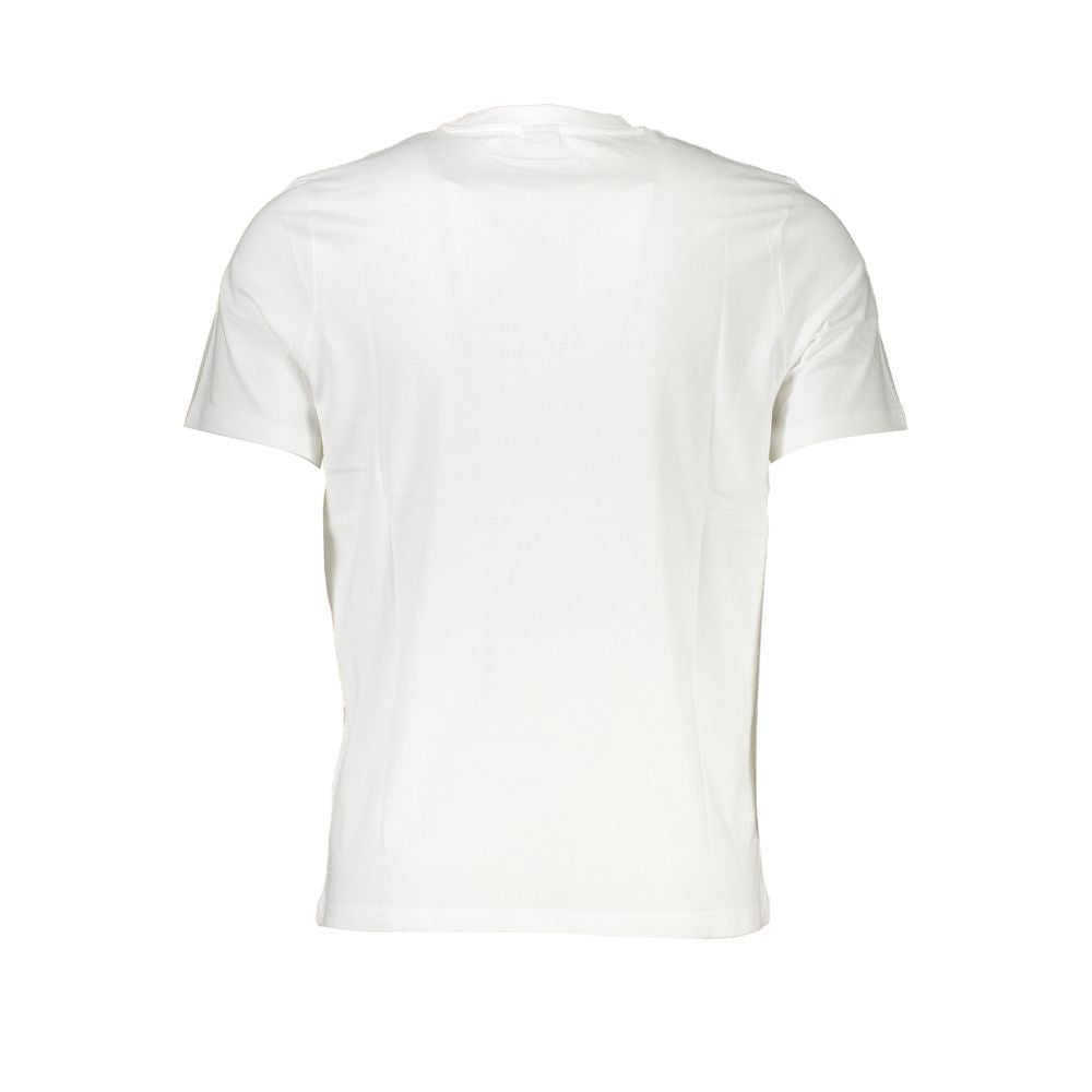T-Shirt by North Sails for men in cotton white & print showcases a unassuming silhouette, artfully detailed with a refined crew neckline and unassuming for a sophisticated, contemporary look.