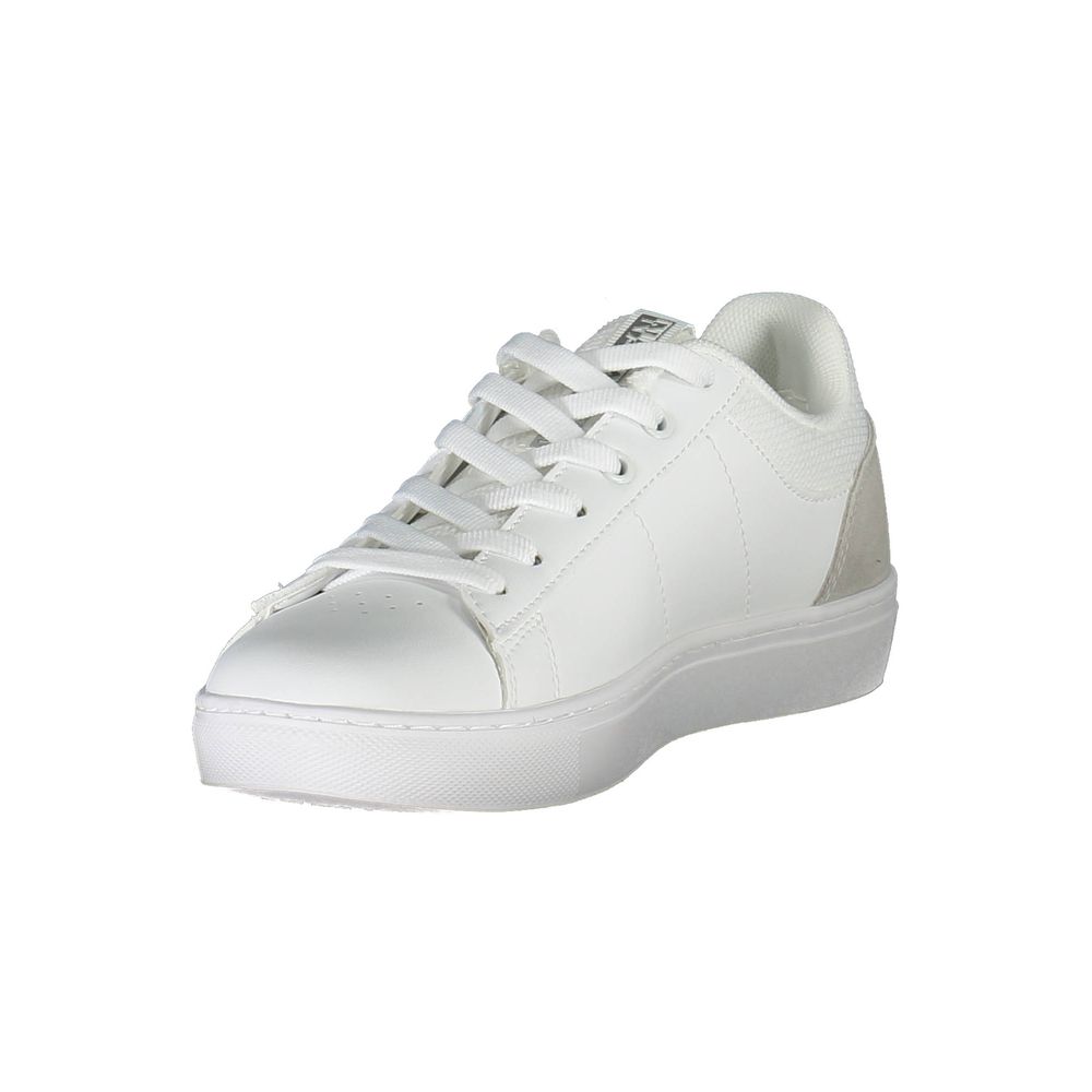Sneakers by Napapijri for women in polyester polyethylene leather white features an opulent silhouette from the Women's Fashion Polyester Polyethylene Leather Sneakers collection, showcasing a signature fashion style with an opulent finish.