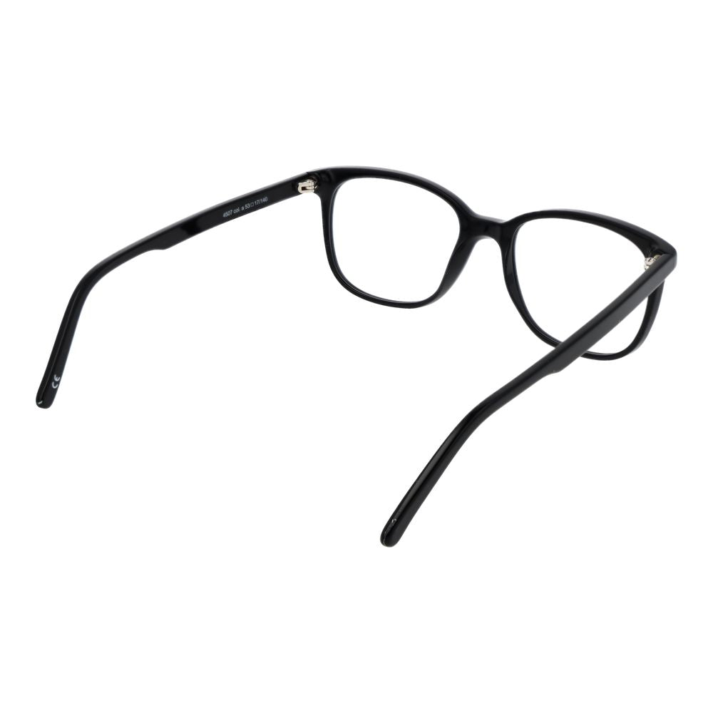 Eyeglasses Frames by Andy Wolf for unisex in acetate black features an refined silhouette, showcasing a sophisticated black coloured frame and refined full-frame frame design for a refined look.