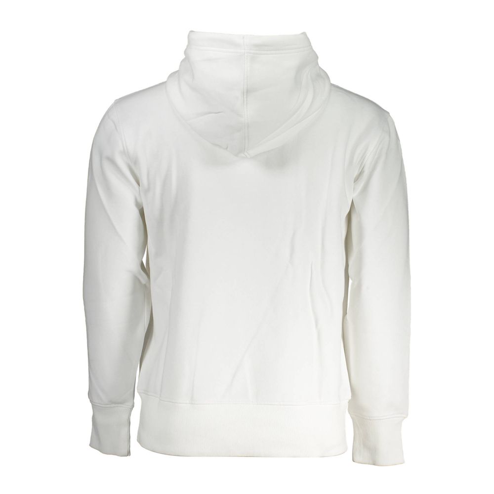 Hooded Sweatshirt Sweater by Calvin Klein for men in cotton white features an polished silhouette, showcasing refined and a sophisticated for a truly polished finish.