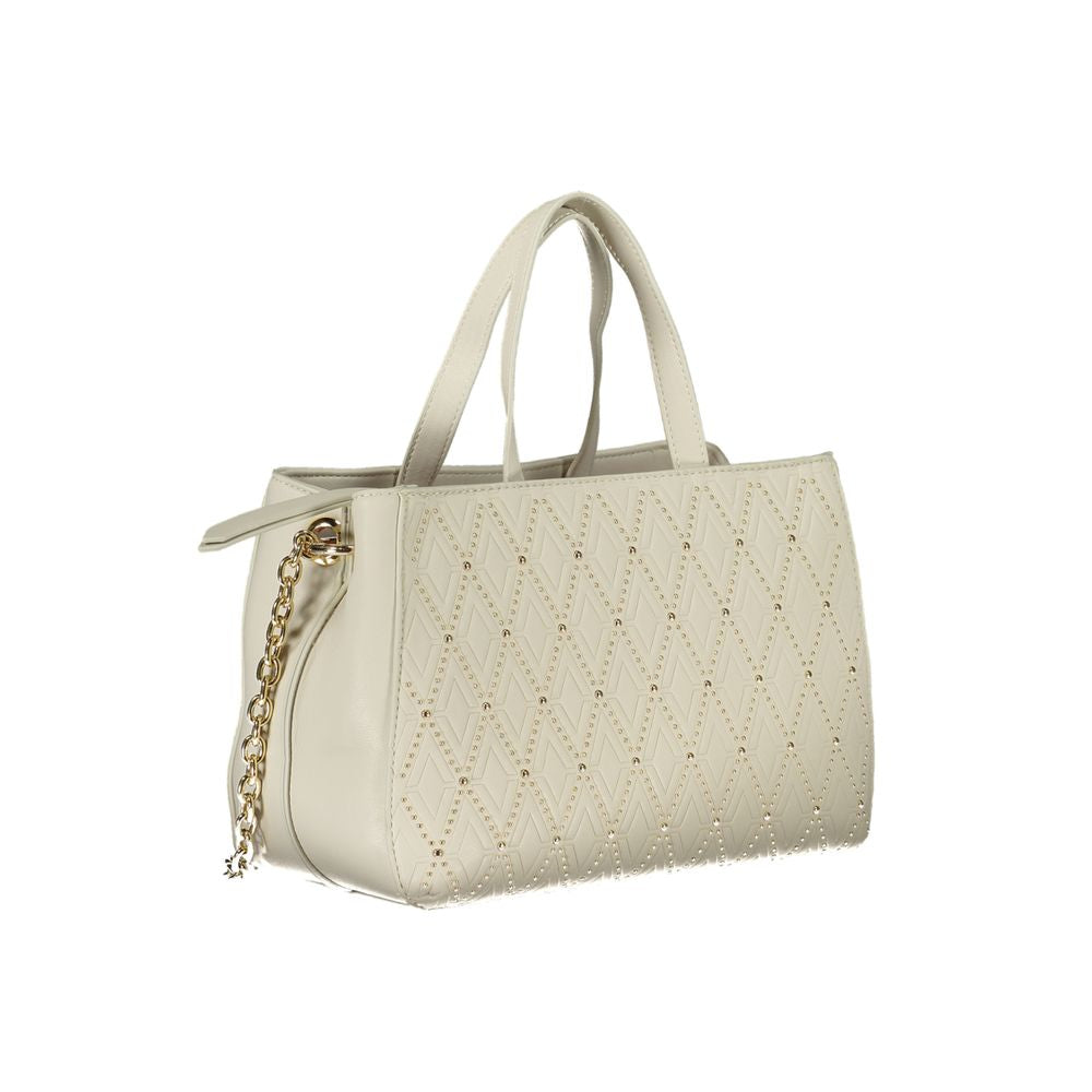 Phone Holder Handbag by Mario Valentino for women in polyethylene white features a exquisite silhouette, showcasing a secure snap & zipper and exquisite built-in-compartments & internal-pockets with versatile shoulder-strap, adjustable-strap & handle for a exquisite finish.