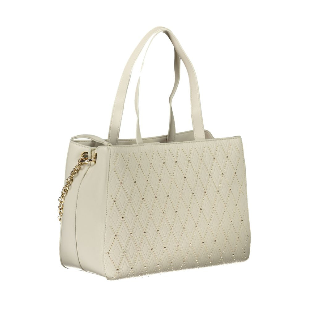 This Phone Holder Handbag by Mario Valentino for women in polyethylene and white presents a sculptural silhouette featuring a secure snap & zipper, ample built-in-compartments & internal-pockets, and versatile shoulder-strap, adjustable-strap & handle for a sculptural finish.