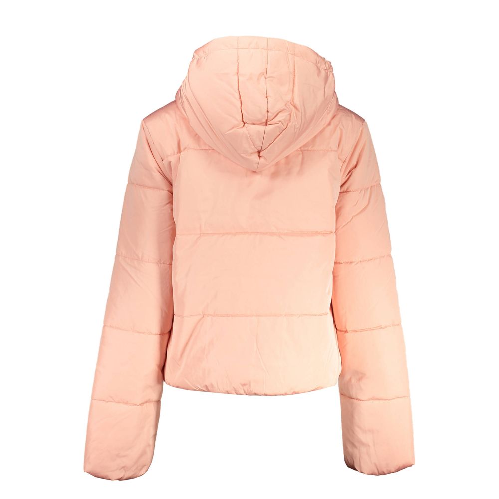 Hooded Jacket by Vans for women in polyester pink presents a authentic silhouette, artfully detailed with a authentic hooded neckline and functional pockets & hooded for a premium authentic finish.