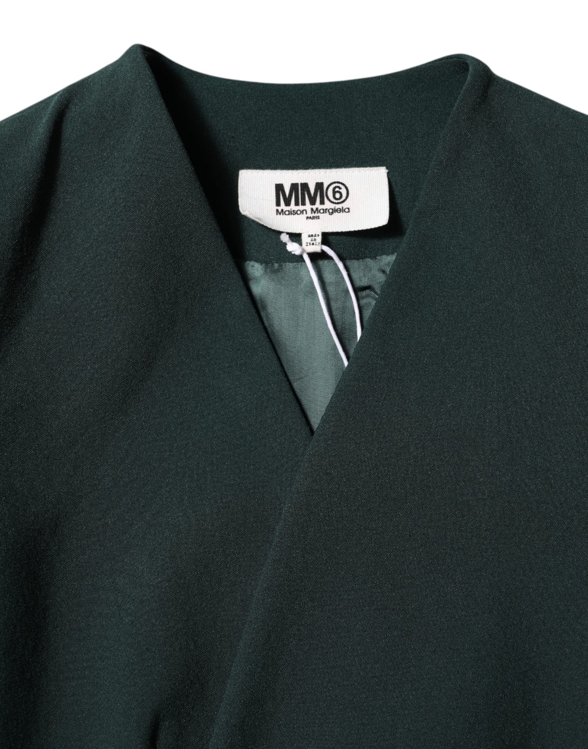 Maison Margiela Women's Single Breasted Polyester & Viscose Jacket - Green