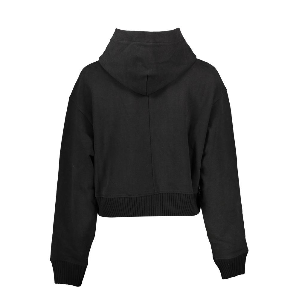 Hooded Sweatshirt Sweater by Calvin Klein for women in cotton black showcases a sumptuous silhouette, artfully finished with a sumptuous and for a sophisticated, sumptuous look.