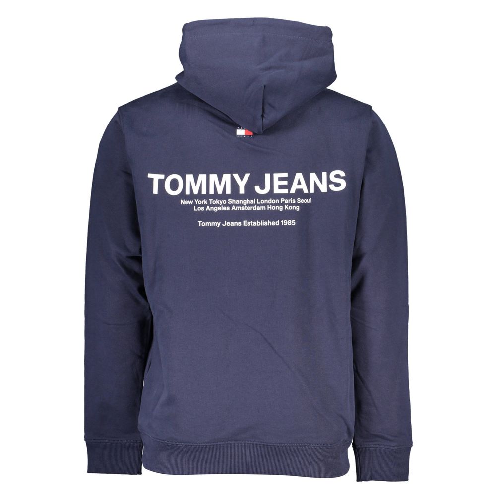 Hooded Sweatshirt Hoodie by Tommy Hilfiger for men in cotton blue & print features an luminous silhouette, showcasing a sophisticated and for a truly luminous look.