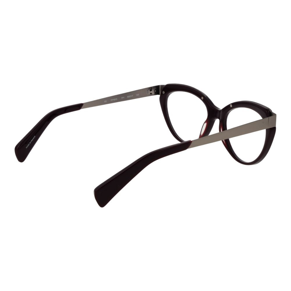 Eyeglasses Frames by Yohji Yamamoto for unisex in acetate and purple showcases a refined silhouette, detailed with a purple coloured frame finish and a sophisticated full-frame frame design.