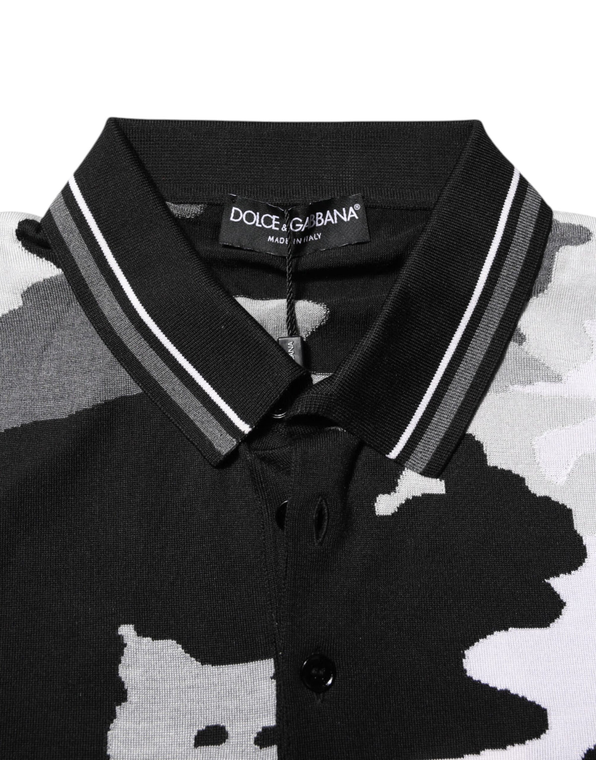 Dolce & Gabbana Multicolor Camouflage Collared Polo T-shirt