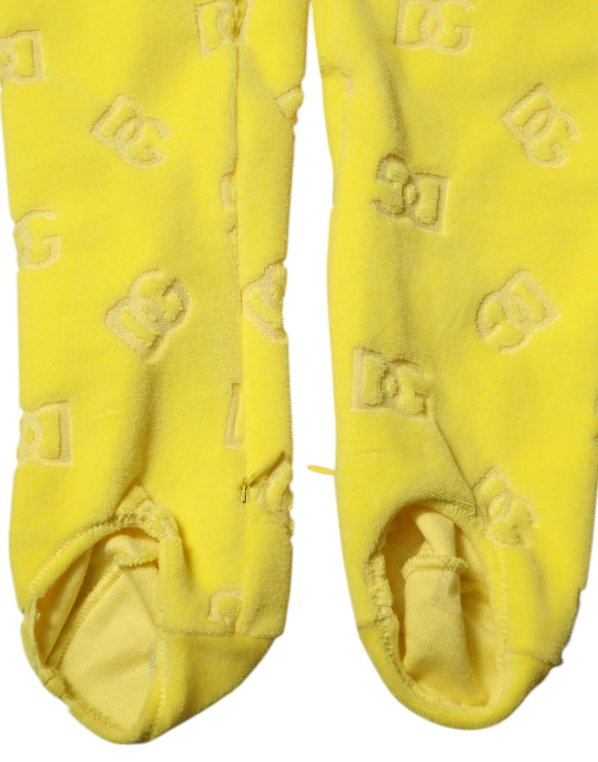 Dolce & Gabbana Women's Slim Leggings High Rise Cotton - Yellow